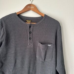 DO NOT PURCHASE - Seager Charcoal Waffle Henley Long-Sleeve Shirt - Men